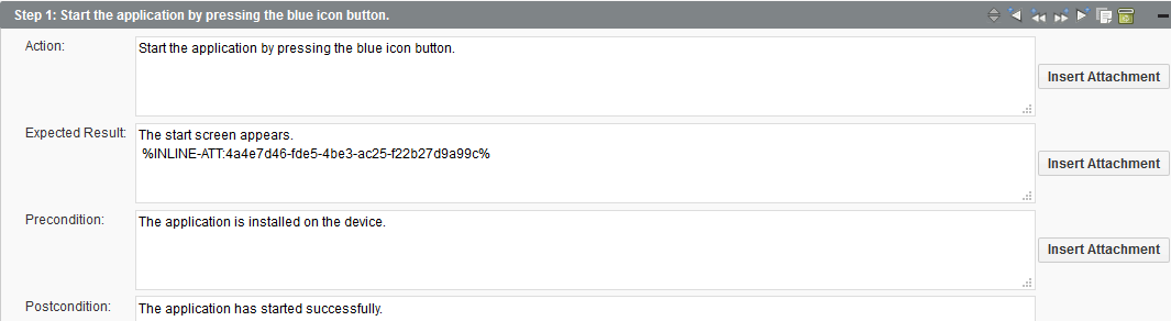 A Reference to an Attachment in the Expected Result Field