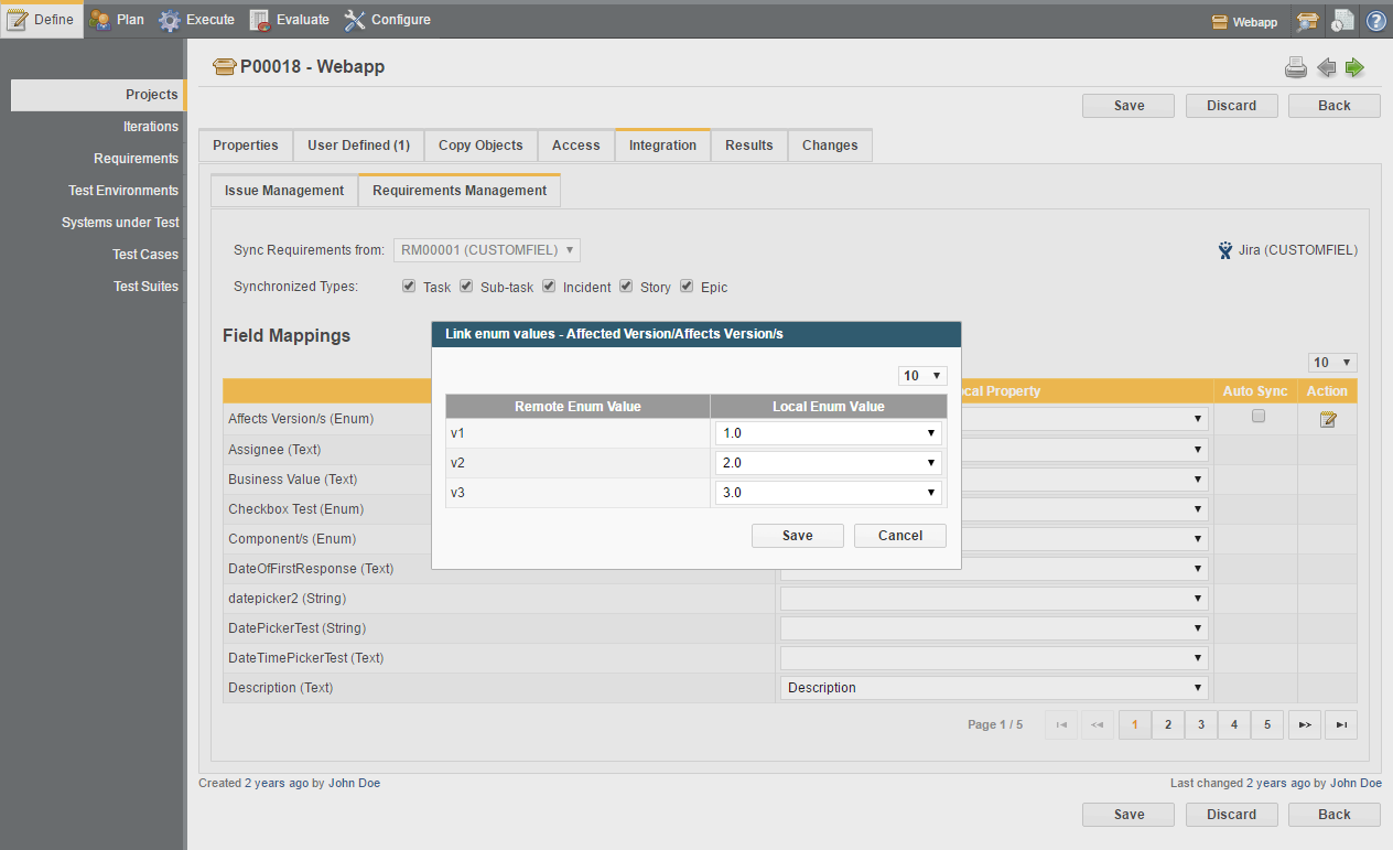 Linking Enum Property Values