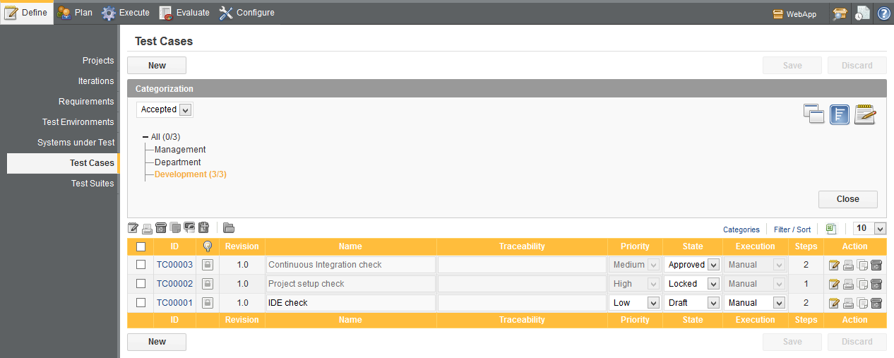 The Categorization Tree View