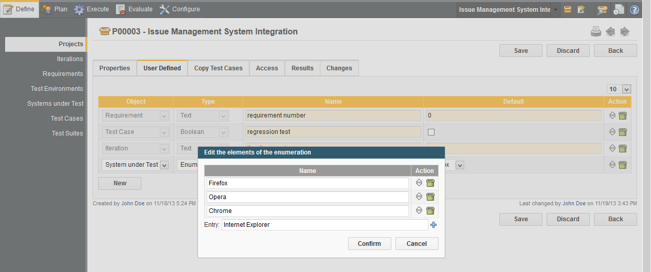 Editing an Enumeration Property