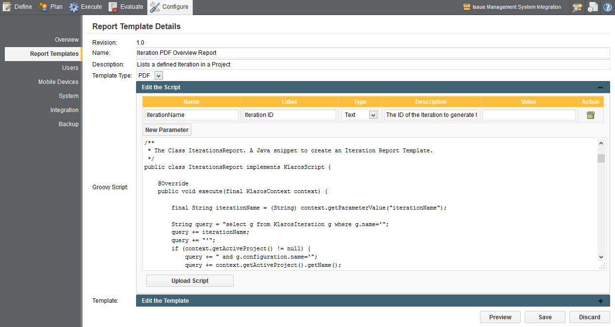 Specifying Parameters