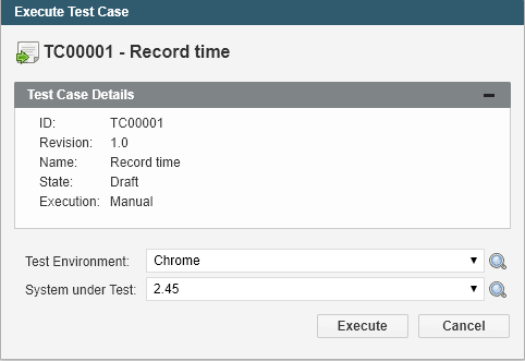 Confirm Execution Parameters