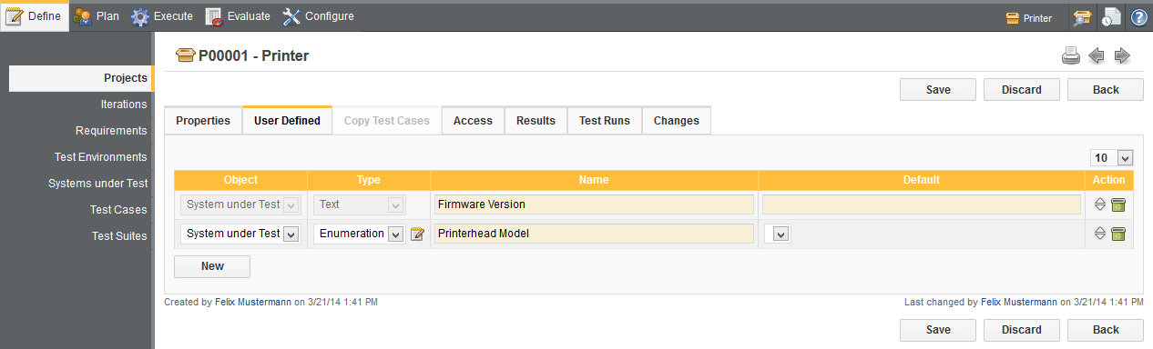 Adding User Defined Properties