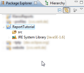 The Package Explorer