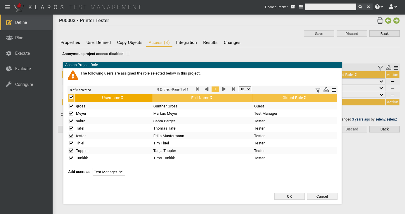 The “Assign Project Role” Dialog