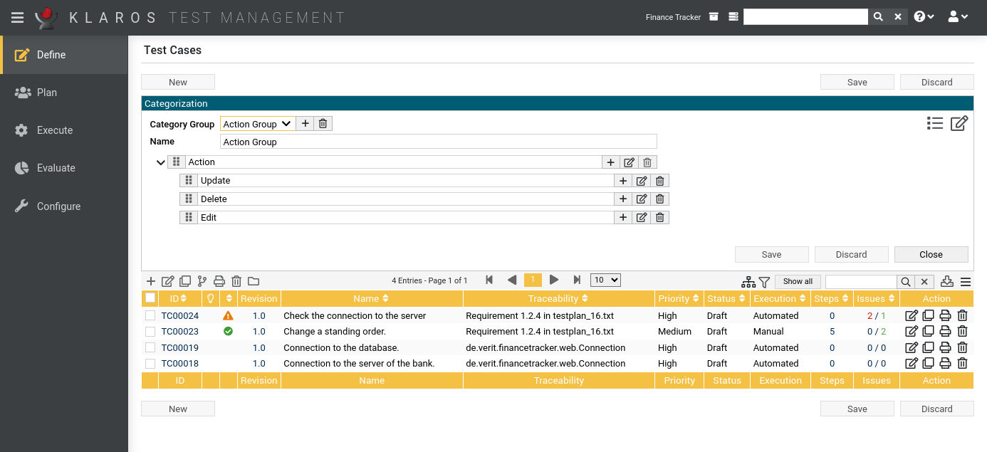 The “Categorization Edit” View