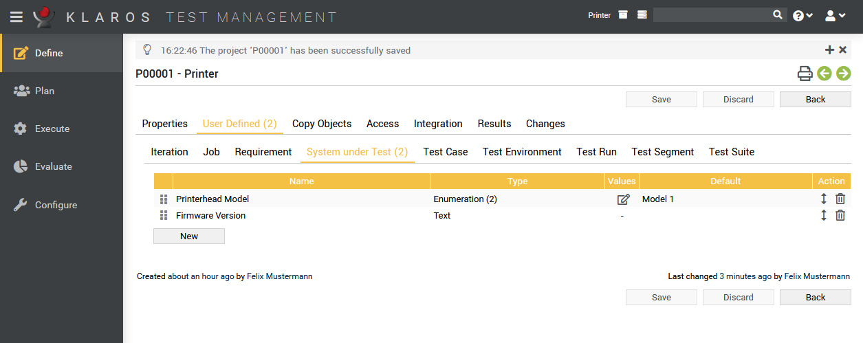 Adding User Defined Properties