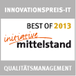 Innovation Award IT  - Best of 2013: Quality Management