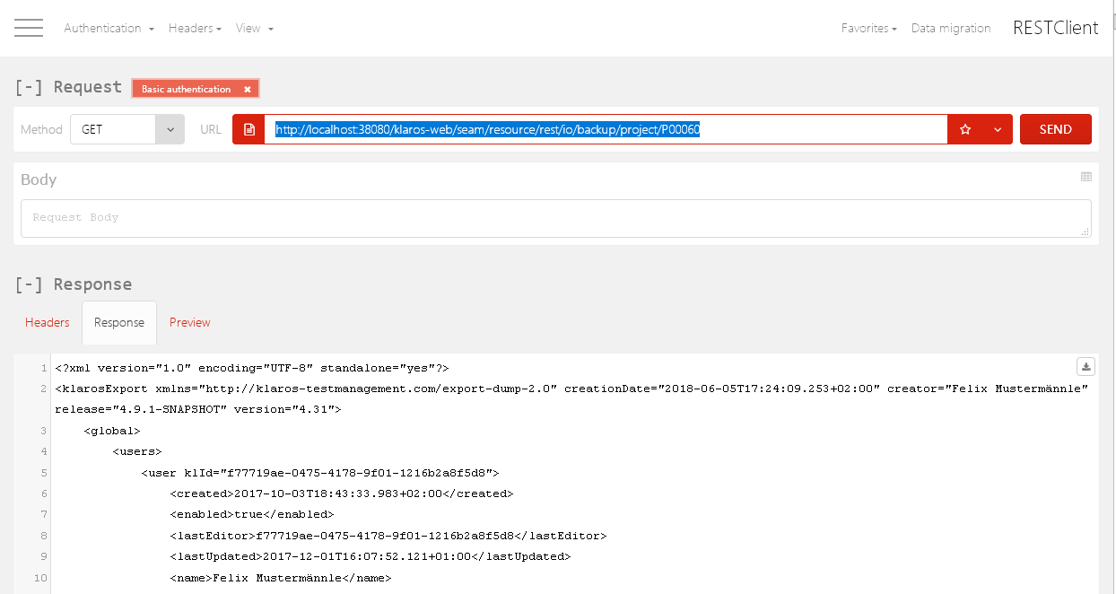 Remote backups of test management projects can now be initiated via REST